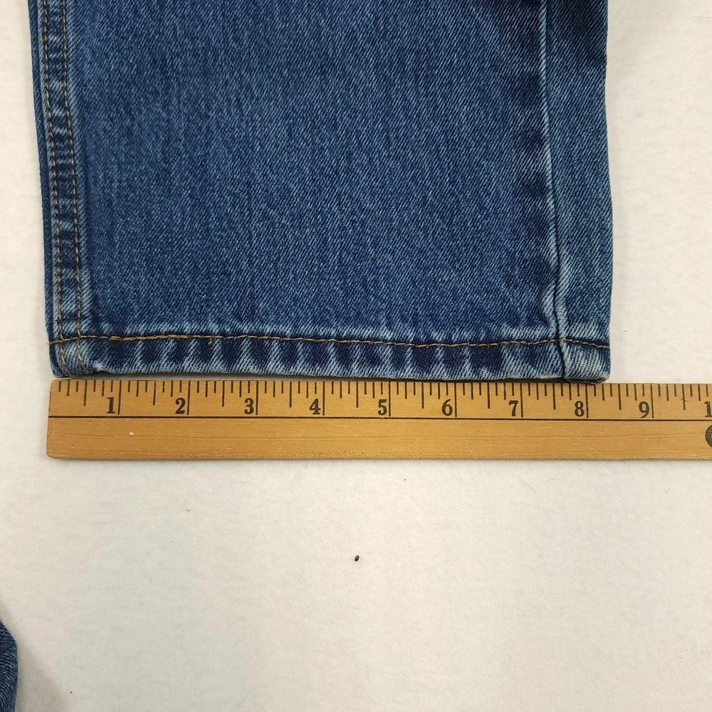 Levi's Jeans Mens W36 L30 Blue 505 Straight‎ Regular Fit Denim Medium Wash